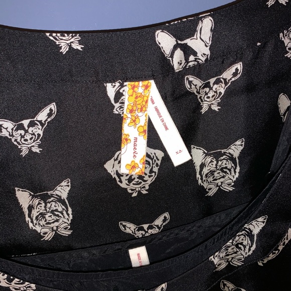 RARE Anthropologie Maeve Cavorting Canine Dress Size XS - Picture 6 of 6